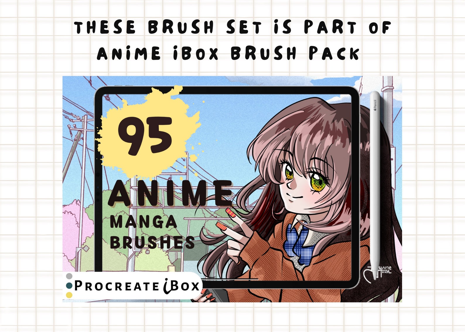11 Procreate Anime Brushes Procreate Manga Brushes Anime Etsy