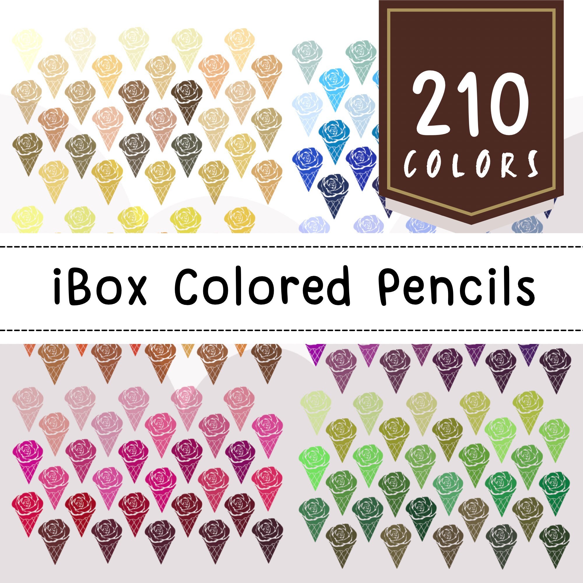 Pack de paletas de color para Procreate | 210 muestras inspiradas en Prisma | Paletas digitales para Procreate