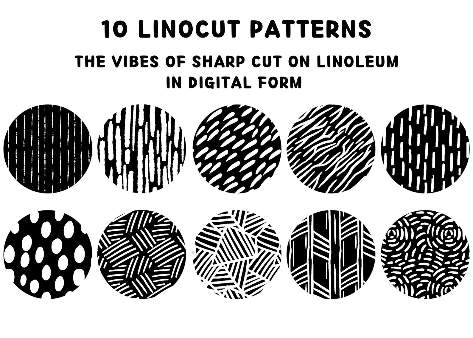 Procreate Linocut Brushes Linocut Pattern Brushes 39 Etsy