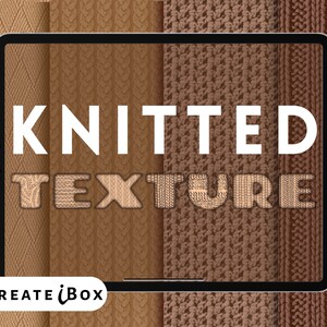 20 Procreate knit texture brushes | Procreate fabric illustration brushes | Procreate texture pattern | Procreate knitted brushes |
