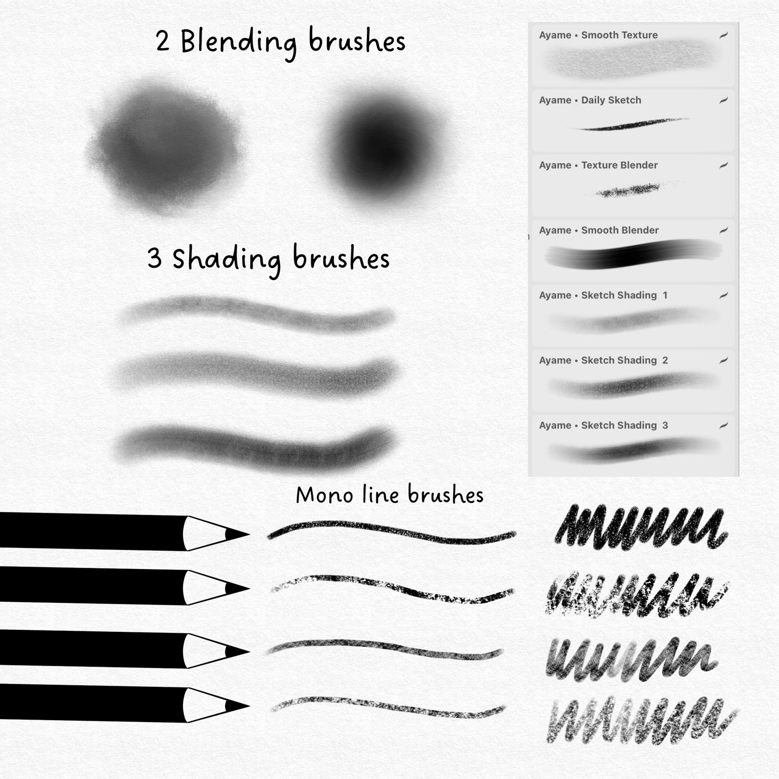 16 Procreate Sketch Brushes With Paper Texture Procreate Etsy