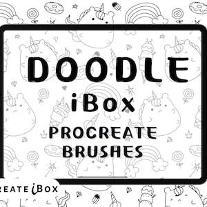 Procreate Doodle Brushes: Line Art, Fine Liner, Cute brushes (Digital Download)