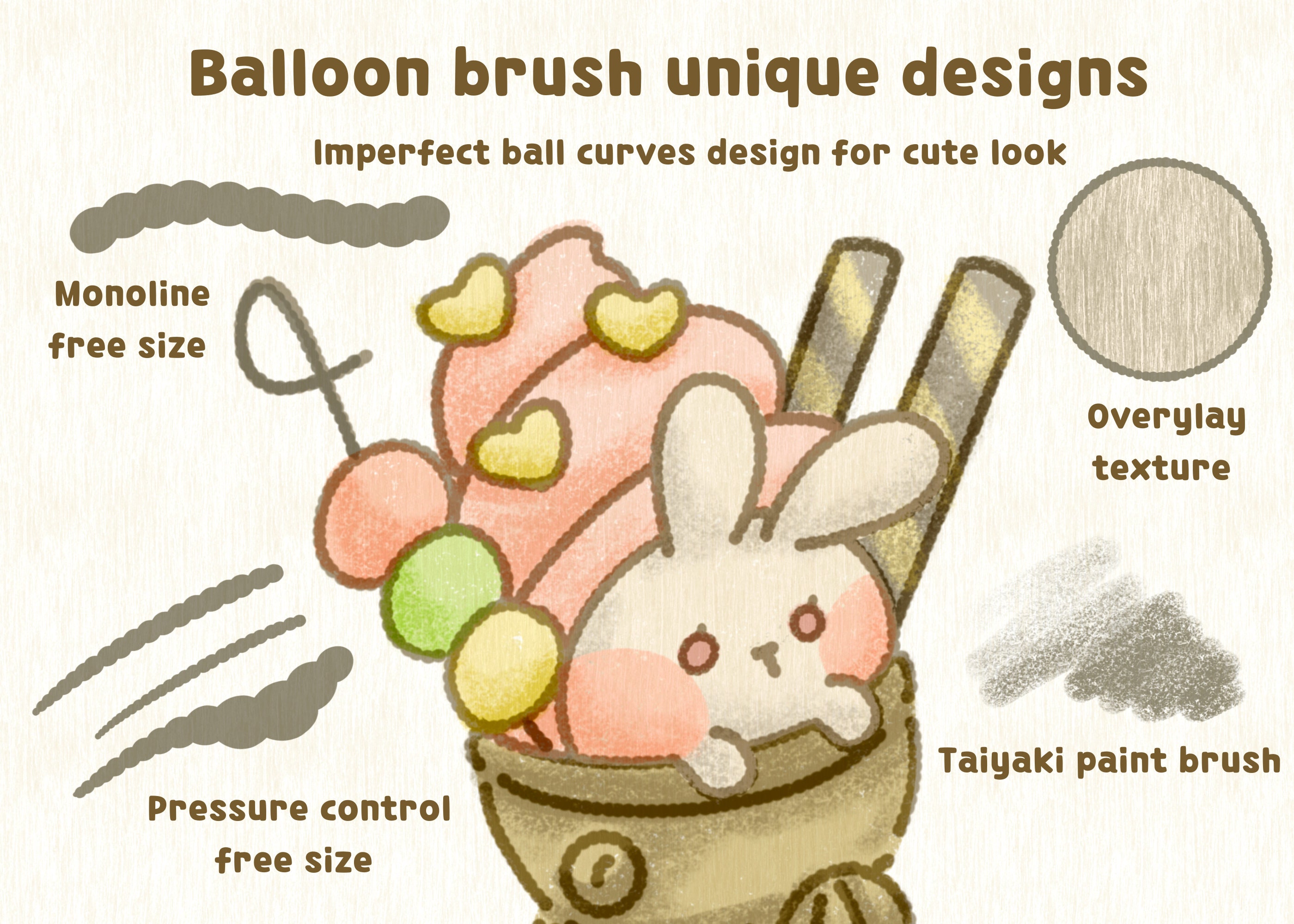 15 Procreate Doodle Brushes Procreate Texture Brushes Cute Etsy