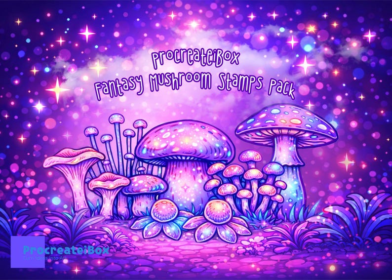 Procreate Mushroom Stamps Brushes – Magical Fungus Doodle Pack - Etsy