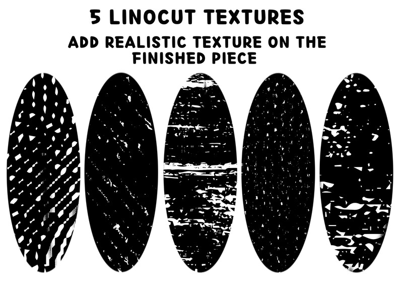 Procreate Linocut Brushes Linocut Pattern Brushes 39 Etsy