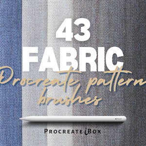43 Procreate fabric brushes, Procreate denim texture, Procreate texture, Fashion illustration, Procreate textile, Fabric illustration