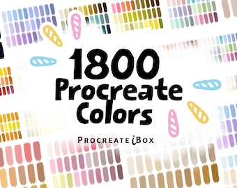 1800 Procreate-Farben | 60 kuratierte Farbpaletten für Procreate