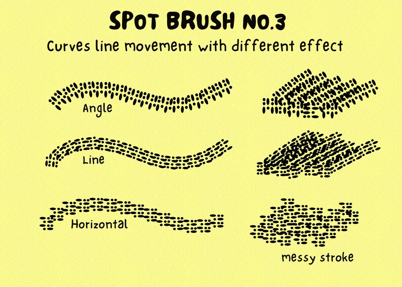 30 Spot Procreate Brushes Procreate Dot Brush Procreate Etsy