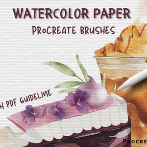 Procreate pennelli texture carta acquerello / Procreate canvas / 14 Procreate texture pennelli / crea da carta realistica