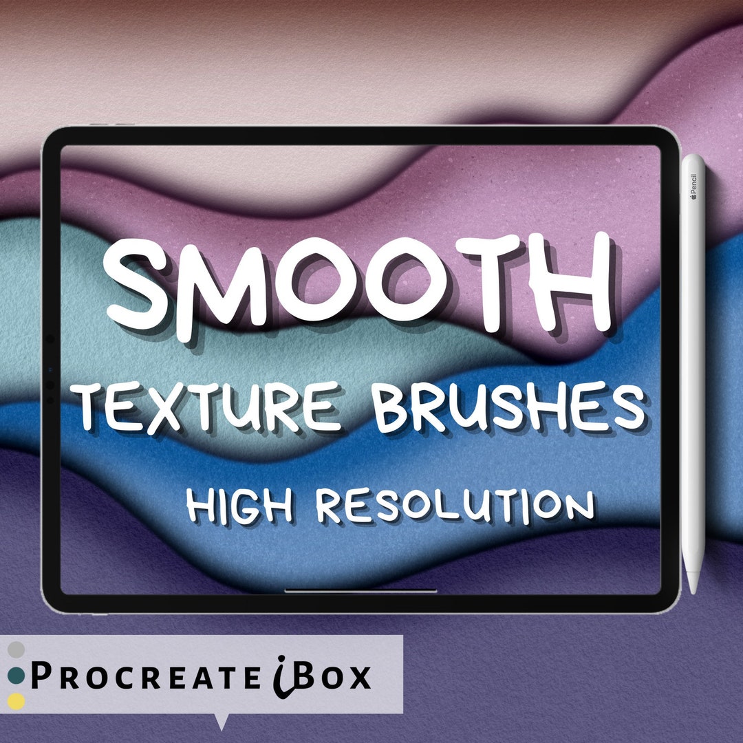 12 Smooth Texture Procreate Brushes | Paper Texture Brush | Texture ...