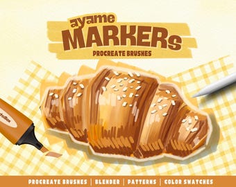 Procreate Marker Brush Set – Realistic Digital Markers (Digital download)