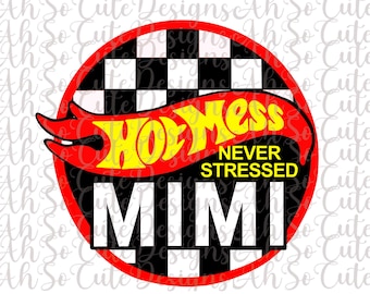 Hot Mess - A Little Stressed - Mimi - *PNG file*