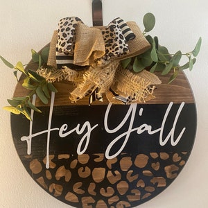 Cheetah Door Hanger