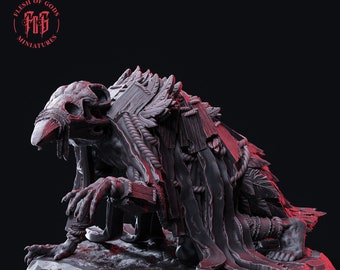 The Raven Scourge | 32mm / 28mm / 75mm | Ideal for Tabletop RPGs | Dungeons and Dragons - Flesh of Gods