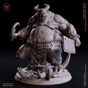 Butcher 1 Miniature: Flesh of Gods RPG, Dungeons and Dragons (32mm/28mm/75mm)