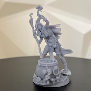 Poisonous Hag Miniature: 3D Printed Resin Model for Tabletop RPGs