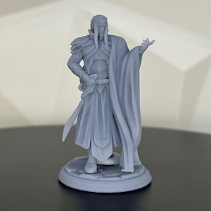 Highborn Elf Resin Miniature: 14K 3D Printed D&D Model