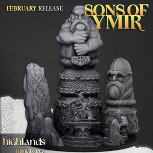 Dwarven Forge and Runemaster: 3D Printed RPG Miniatures (28/32mm)