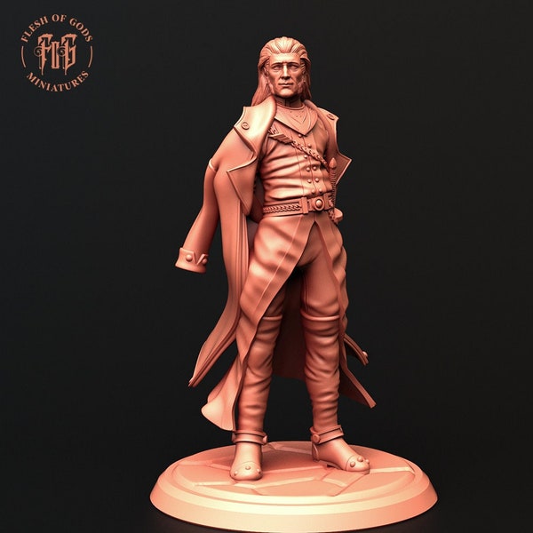 Gandill the Guildmaster | 32mm / 28mm / 75mm | Ideal for Tabletop RPGs | Dungeons and Dragons - Flesh of Gods