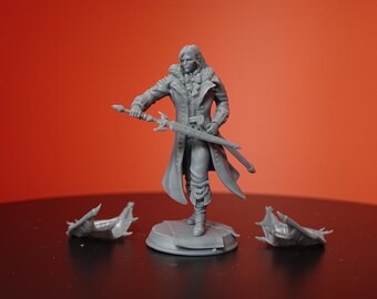 Duke Strauss Resin Mini: 14K 3D Print, Tabletop RPG Model