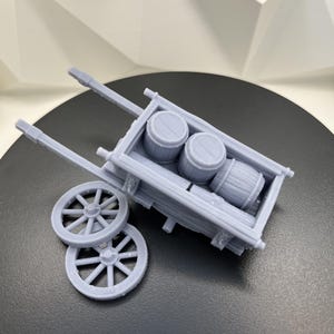 シングルカート - ジオラマピース | 32 mm / 28 mm / 75 mm | テーブルトップRPGに最適 | ダンジョンズ＆ドラゴンズ - Flesh of Gods