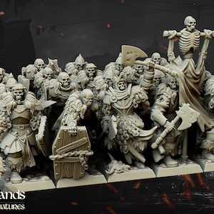 Undead Blackwatch | 28-75mm Resin Mini | 14K Resin Print at 20µm | Tabletop RPG, D&D Model | Highlands Miniatures