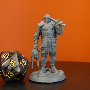 Lord Jason Voorhees Resin Mini: 14K 3D Print, Tabletop RPG Model