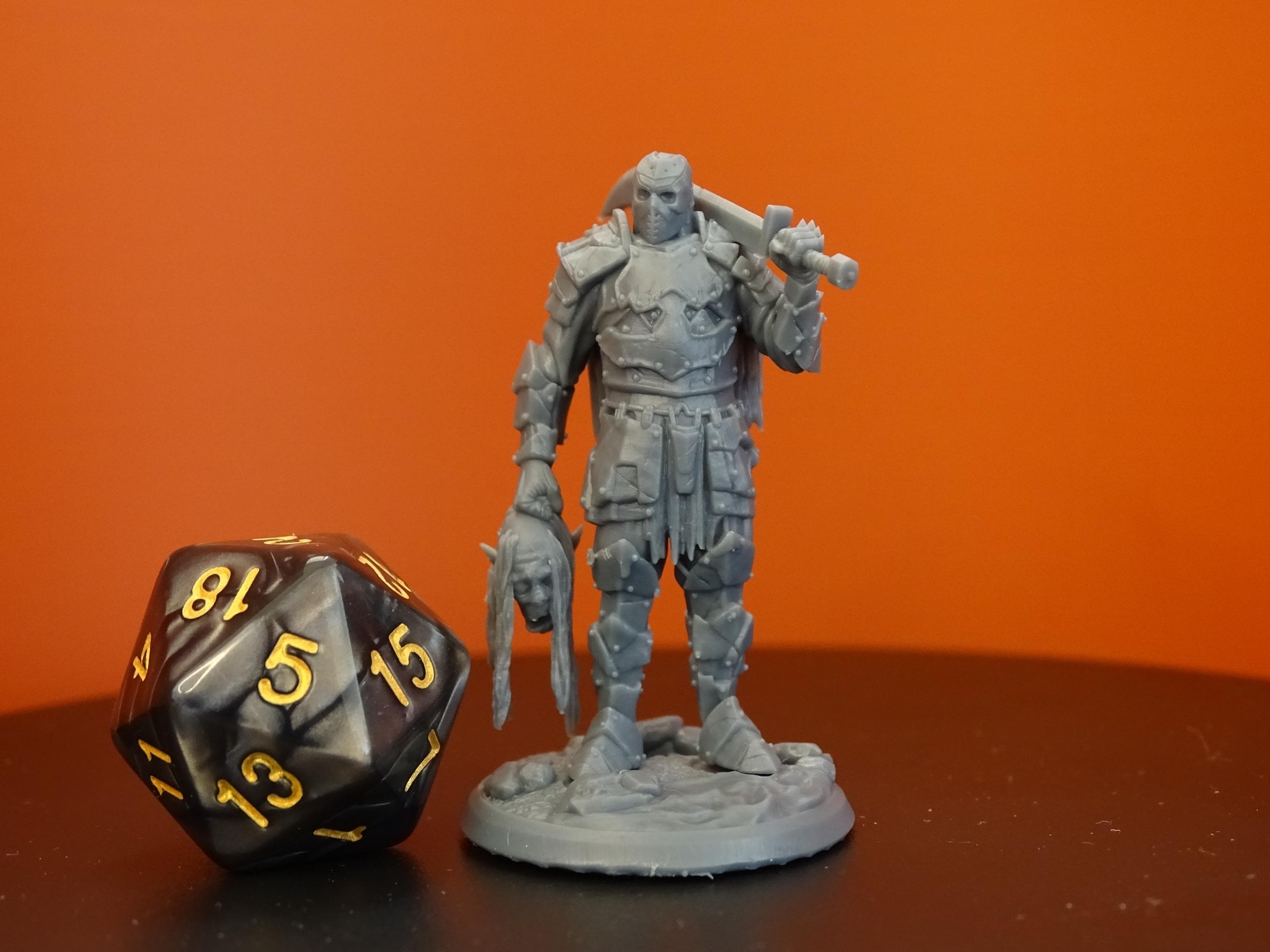 Lord Jason Voorhees Resin Mini: 14K 3D Print, Tabletop RPG Model