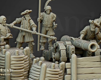 Sunland Imperial Artillery | 32mm / 28mm | Ideal for Tabletop RPGs | Dungeons and Dragons - Highlands Miniatures