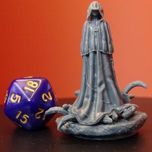 The Mystic One | 28-75mm Resin Mini | 14K Resin Print at 20µm | Tabletop RPG, D&D Model | Flesh of Gods