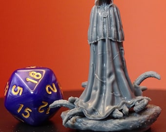 Resin Mystic One Miniature: 14K 3D Print, Tabletop RPG Model