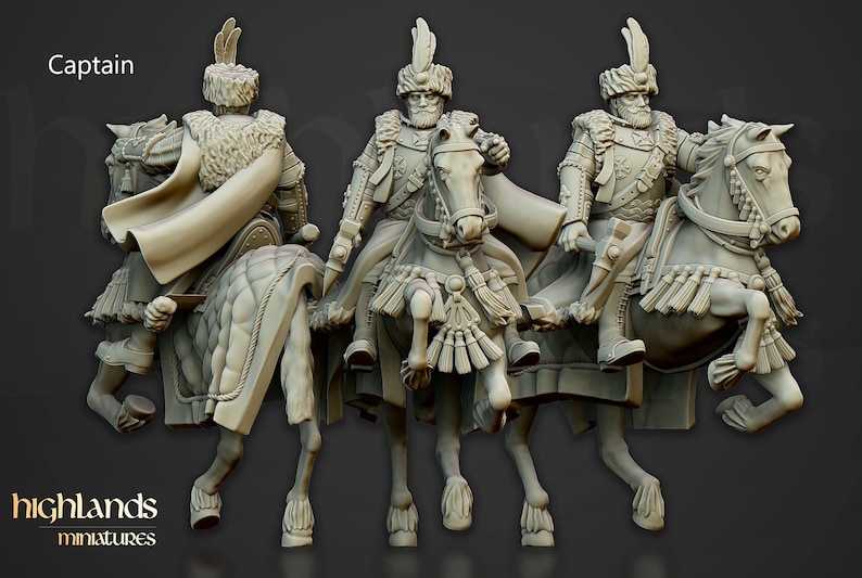 Winged Hussars 32mm / 28mm Ideal for Tabletop RPGs Dungeons and Dragons Highlands Miniatures image 8