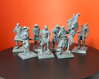 Mittelalterliche Armee Miniaturen | 28-75 mm Harz Mini | 14K Resin Druck bei 20µm | Tabletop-Rollenspiel, D & D Modell | Highlands Miniaturen