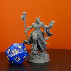 Tharvaya the Ascended Dragon Warlock  | 28-75mm Resin Mini | 14K Resin Print at 20µm | Tabletop RPG, D&D Model | Dm Stash