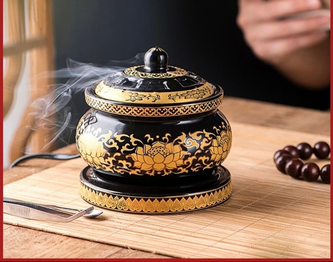 Electric Incense Burner With Timer and Adjustable Temperature
