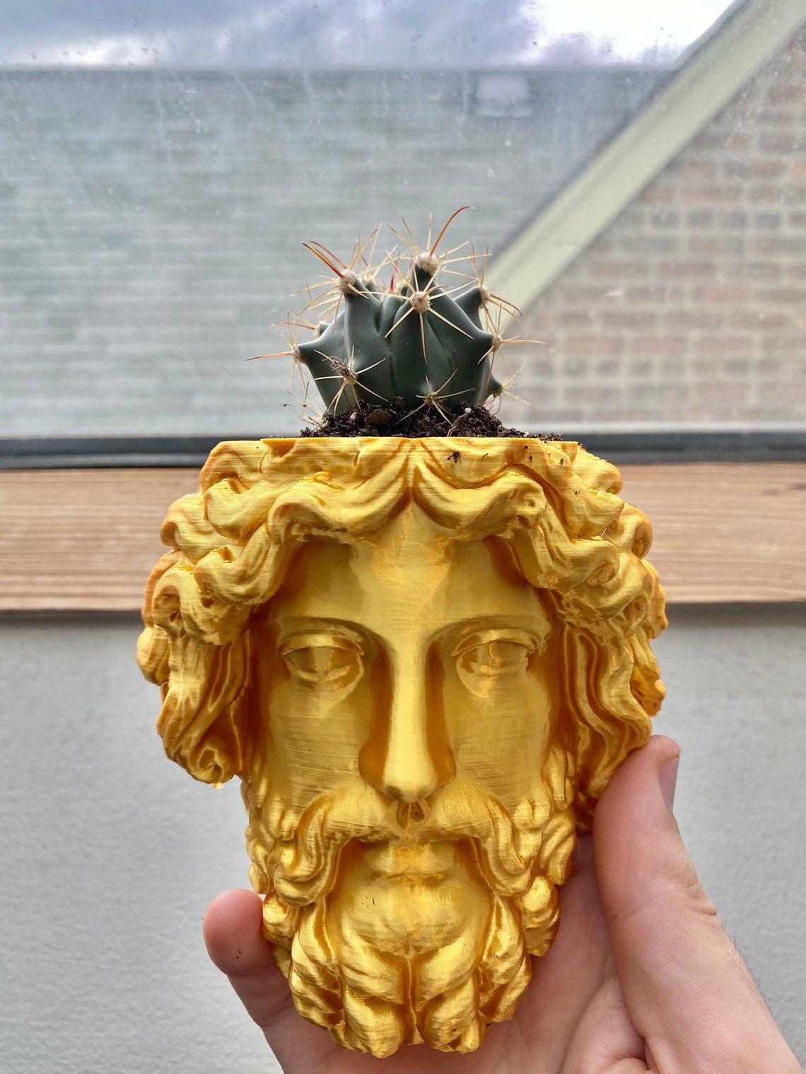 Zeus Greek God Statue Planter for Small Plants and Etsy
