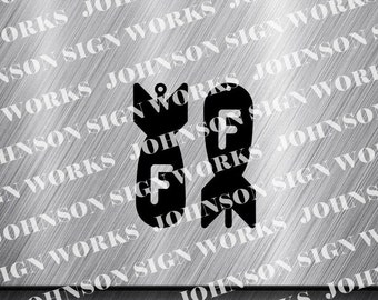 F Bomb Keychains Cut Files, Plasma, Laser, CNC (Digital Download)