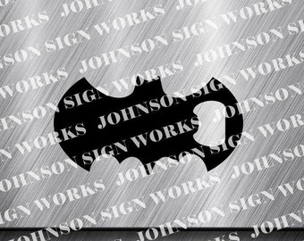 Bat Bottle Opener Dxf, Svg, Png, Pdf file, Digital Download, Plasma Cutter File, CNC File, Laser Cutter File, Laser File, Cut File
