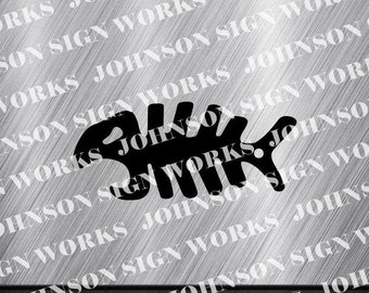 Skeleton Fish Bottle Opener (dxf, svg, pdf, png) (Digital Download)