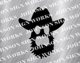 Cowboy Beard Bottle Opener Cut File, CNC Plasma Laser (Digital Download)