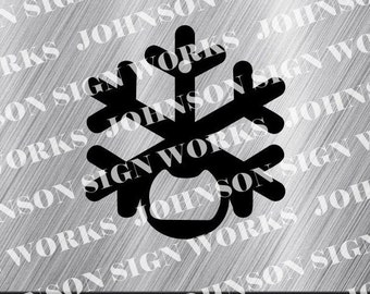 Snow Flake Bottle Opener Dxf file, Digital Download, Plasma Cutter File, CNC File, Laser Cutter File, Laser Engraver File, Cut File