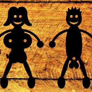 Mr hot dog and Mrs marshmallow Dxf file, Digital Download, Plasma Cutter File, CNC File, Laser Cutter File, Laser Engraver File, Cut File