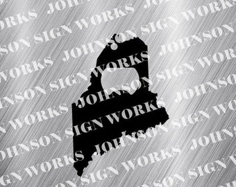 Maine State Bottle Opener DXF File, CNC Plasma Laser Cut File (Digital Download)