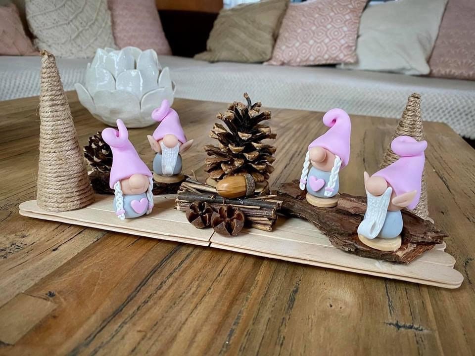 Moyen Décor Noël 4 Lutins