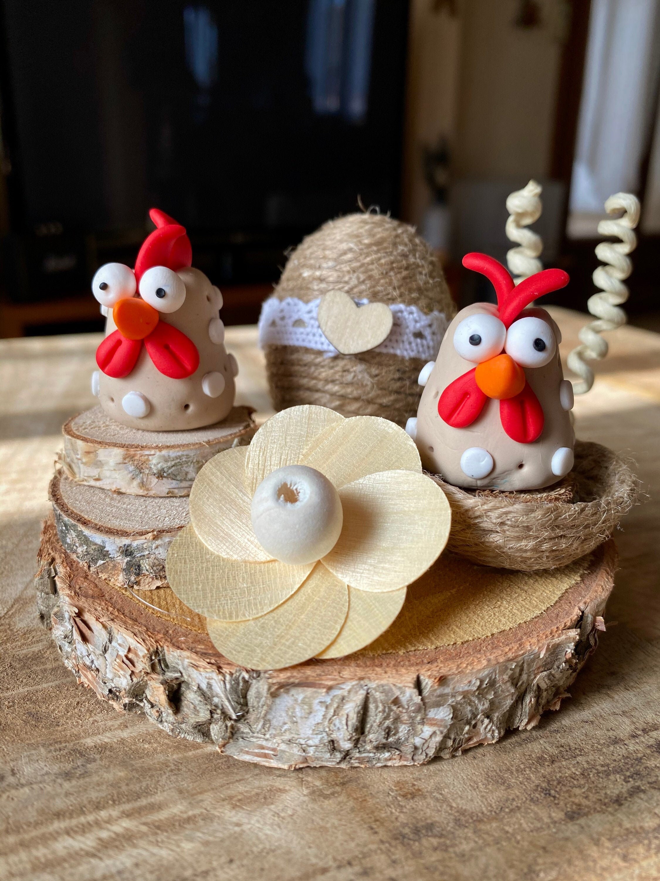 Petit Décor de Pâques - Nid en Corde