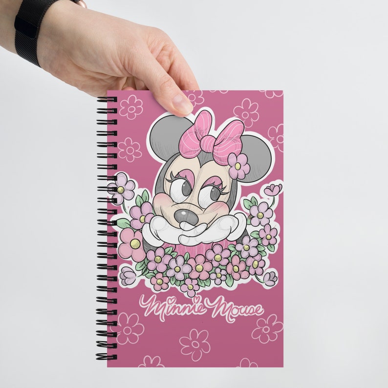 Mini Mouse Notebook Minnie Mouse Spiral Notebook - Etsy