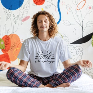 Life is good with yoga t-shirt | Yoga Meditation t-shirt