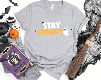 Stay Spooky T-Shirt, Spooky Vibe Shirt, Halloween T-shirt, Cool Halloween shirt, Funny Halloween shirt, Smiley Spooky Shirt, Halloween Gifts