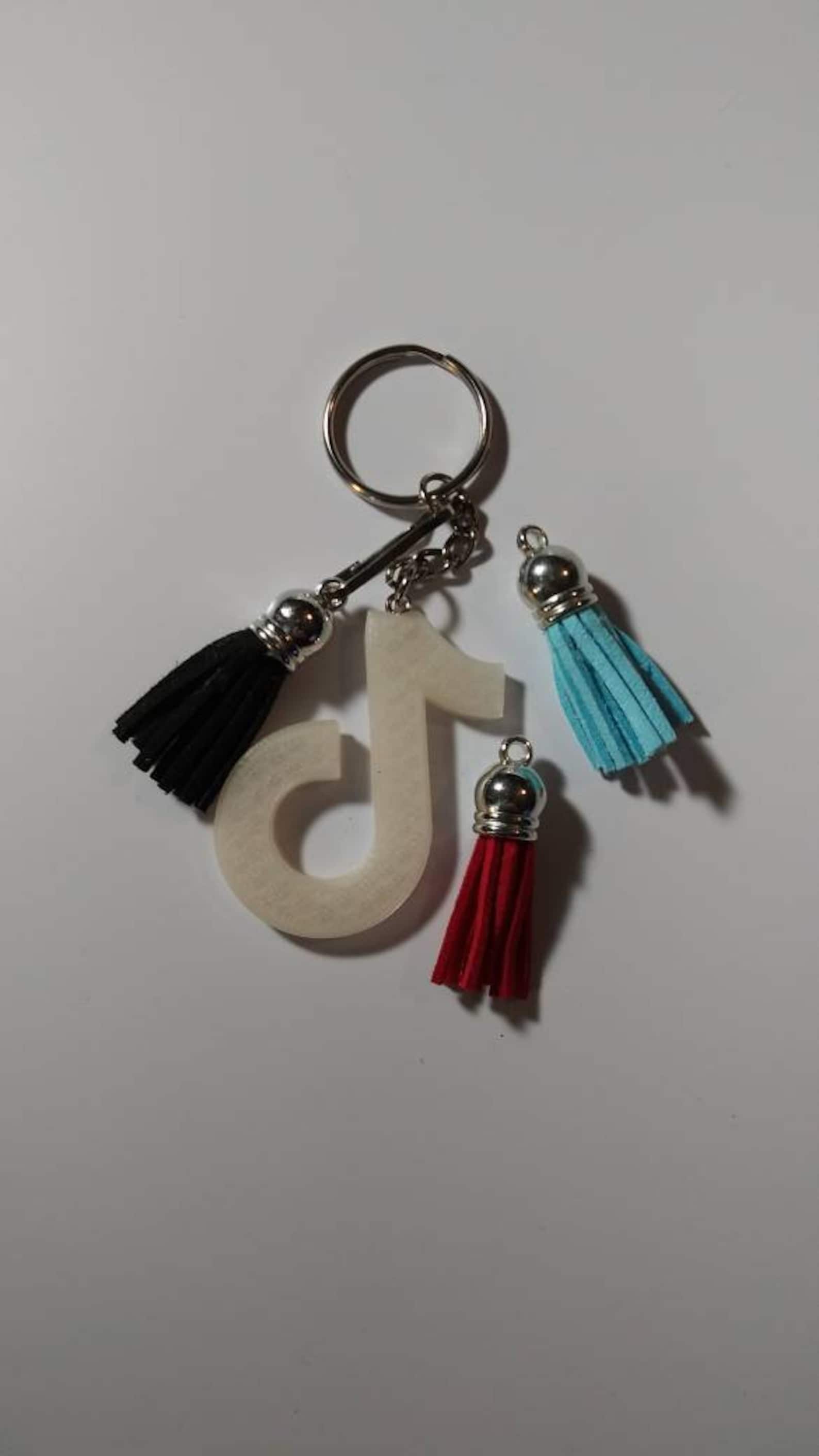 Tik Tok Keychain With Interchangeable Charms Color Changing Etsy