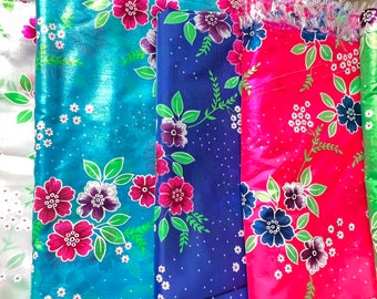 Floral Thai Fabric, Ntaub Thai Li Loo, Hmong Fabric